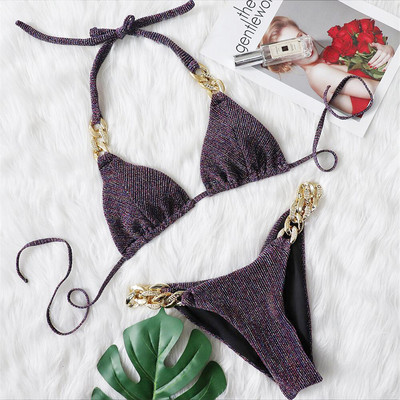 Rhinestone Brazil Scrunch Butt Bikini Női fürdőruha Női fürdőruha Kétrészes bikini szett fürdőruha Swim V3185G