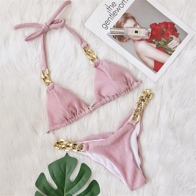 Rhinestone Brazil Scrunch Butt Bikini Női fürdőruha Női fürdőruha Kétrészes bikini szett fürdőruha Swim V3185G