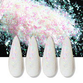 1 Box AB Fine Irregular Fragments Nail Glitter Sequins Sparkly Iridescent Flakes Powder Dust Nail Art Decorations Accessoares