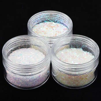 1 Box AB Fine Irregular Fragments Nail Glitter Sequins Sparkly Iridescent Flakes Powder Dust Nail Art Decorations Accessoares