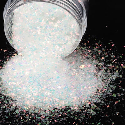 1 Box AB Fine Irregular Fragments Nail Glitter Sequins Sparkly Iridescent Flakes Powder Dust Nail Art Decorations Accessoares