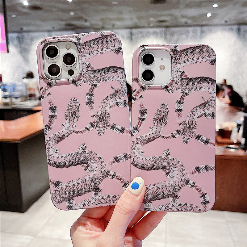 Θήκη σχεδίασης από δέρμα φιδιού για iphone 11 12 Pro Max Mini Θήκες τηλεφώνου IPhone11 7 8 Plus 13Pro XR XS κάλυμμα ματ σιλικόνης funda brand