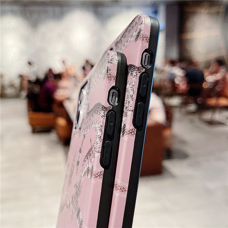 Θήκη σχεδίασης από δέρμα φιδιού για iphone 11 12 Pro Max Mini Θήκες τηλεφώνου IPhone11 7 8 Plus 13Pro XR XS κάλυμμα ματ σιλικόνης funda brand