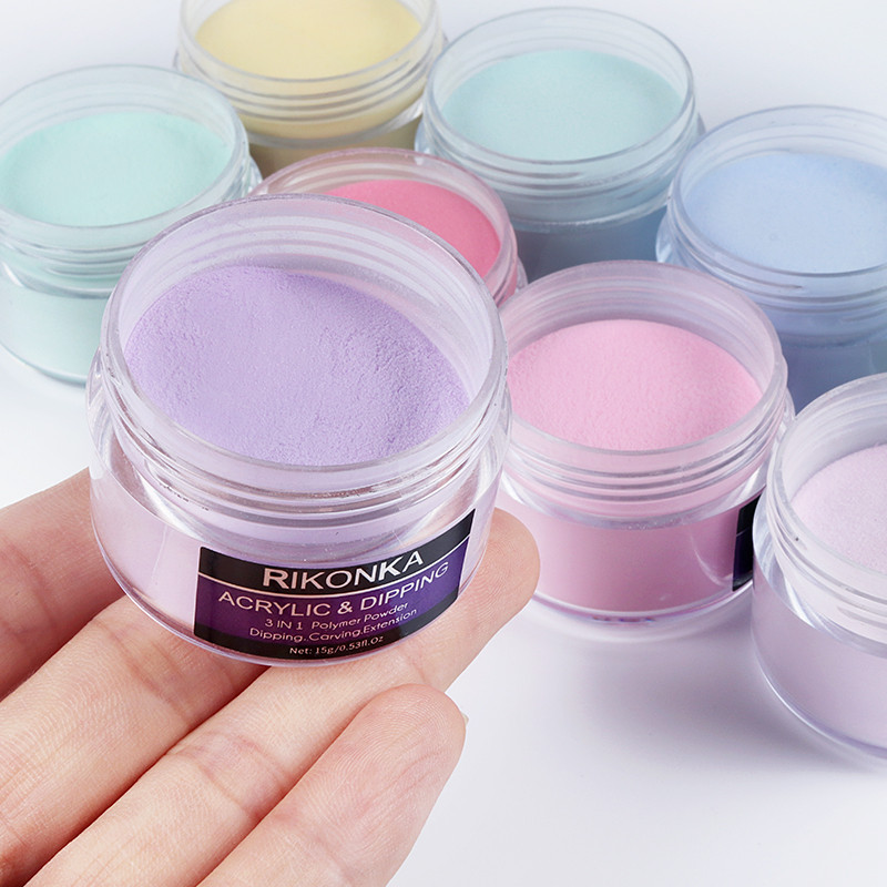 1 üveg Macaron Nail Art akril púder irizáló 3D manikűr dekorációk készítéséhez strasszos körömdíszítési kellékek