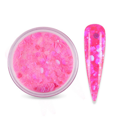 15 g Gradient Mermaid flitter Akril por, csillogó vegyes hatszögletű, vaskos csillogó pehely a körömhosszabbított építő pigmentporhoz