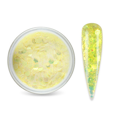 15 g Gradient Mermaid flitter Akril por, csillogó vegyes hatszögletű, vaskos csillogó pehely a körömhosszabbított építő pigmentporhoz