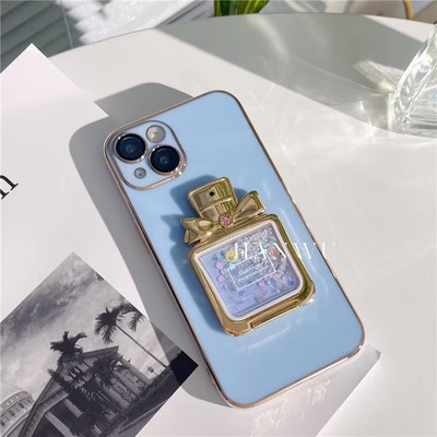 Θήκη για άρωμα με κινούμενη άμμο για iphone 14 13 12 11 pro max glitter πτυσσόμενο κάλυμμα kickstand para iphon x xr xs luxury fundas