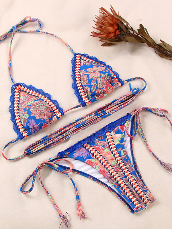 ZRTAK szexi női fürdőruha, 2022-es bikini string úszóruha női fürdőruha mikro hajtogatással magasra vágott csipke kötőfék bikini szett