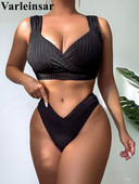 Naujas seksualus, briaunuotas bikinis, vidutinio juosmens, moteriškas maudymosi kostiumėlis, moteriškas maudymosi kostiumėlis, dviejų dalių bikinio rinkinys, paminkštintas maudymosi kostiumėlis, moteriškas maudymosi kostiumėlis V4173