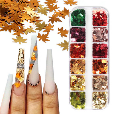 12 Grids Love Nail Art Csillogó flitter dekorációs készlet Butterfly Star Round Flake Manikűr kellékek Kiegészítők UV gél körmökhöz