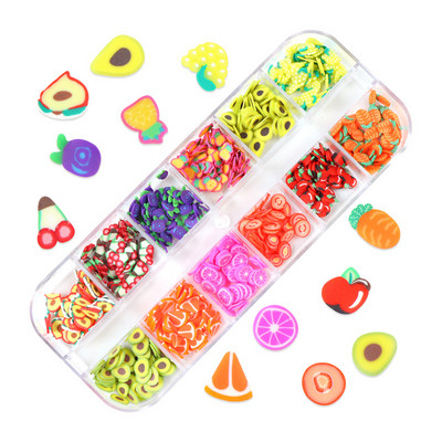 12 Grids Love Nail Art Csillogó flitter dekorációs készlet Butterfly Star Round Flake Manikűr kellékek Kiegészítők UV gél körmökhöz