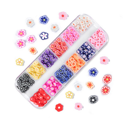 12 Grids Love Nail Art Csillogó flitter dekorációs készlet Butterfly Star Round Flake Manikűr kellékek Kiegészítők UV gél körmökhöz