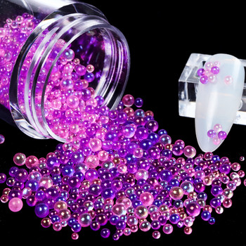 10ml Mix Colorful Aurora Crystal Glass Beads Nail Art Rhinestones Charms For DIY Manicure Jewelry Accesoires Glitter Supplies