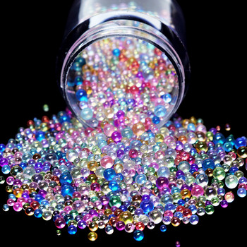 10ml Mix Colorful Aurora Crystal Glass Beads Nail Art Rhinestones Charms For DIY Manicure Jewelry Accesoires Glitter Supplies