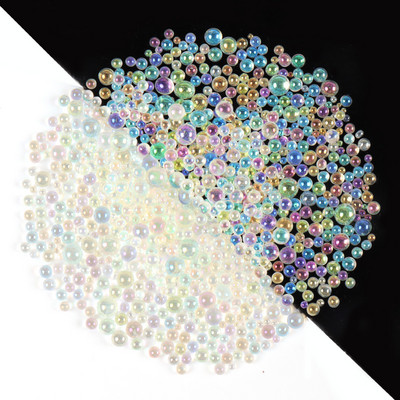 10 ml Mišinys Spalvingi Aurora Crystal Stikliniai Karoliukai Nagų Dailė Kalnų krištolas Pakabukai „Pasidaryk pats“ manikiūro papuošalų aksesuarai Blizgučiai