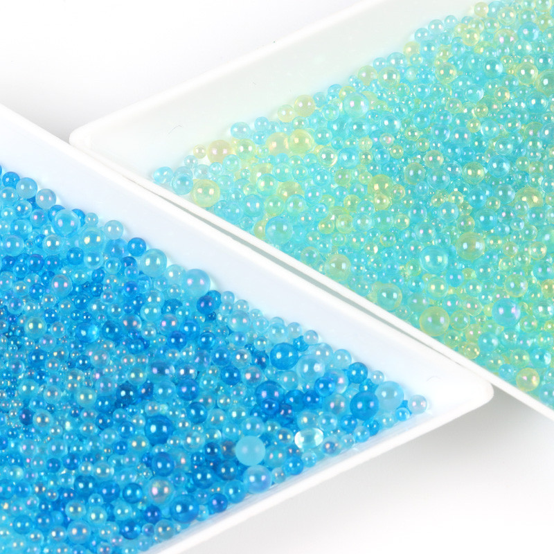 10 ml Mišinys Spalvingi Aurora Crystal Stikliniai Karoliukai Nagų Dailė Kalnų krištolas Pakabukai „Pasidaryk pats“ manikiūro papuošalų aksesuarai Blizgučiai