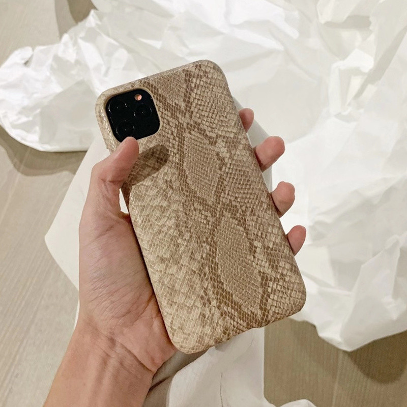 Gyvatės odos kieto dizaino dėklas iphone 14 telefono dėklai iphone 11 Pro XS Max X 12 13Pro dangtelis python svarstyklės matinis coque prabanga