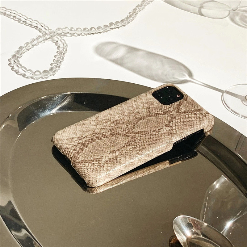Gyvatės odos kieto dizaino dėklas iphone 14 telefono dėklai iphone 11 Pro XS Max X 12 13Pro dangtelis python svarstyklės matinis coque prabanga