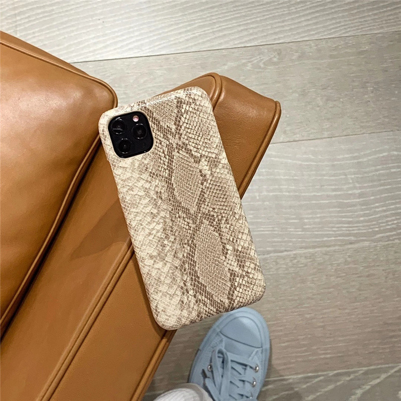 Gyvatės odos kieto dizaino dėklas iphone 14 telefono dėklai iphone 11 Pro XS Max X 12 13Pro dangtelis python svarstyklės matinis coque prabanga
