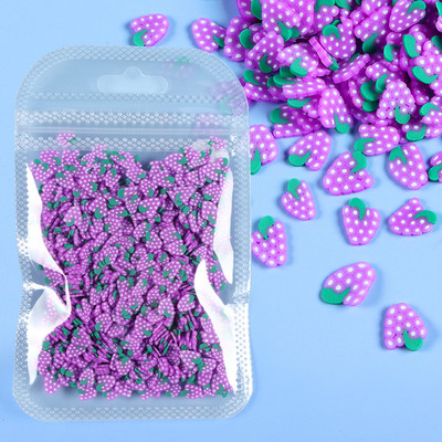 10g Gyümölcsszeletek Körömdíszítés Cseresznye Citrom Polimer Agyag Puha Kerámia Tervezés 3D Barkács Manikűr Köröm Kiegészítők Kellékek Alkatrészek