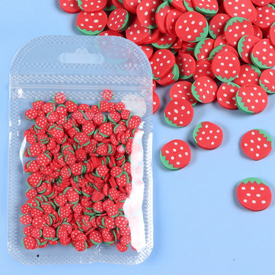 10g Gyümölcsszeletek Körömdíszítés Cseresznye Citrom Polimer Agyag Puha Kerámia Tervezés 3D Barkács Manikűr Köröm Kiegészítők Kellékek Alkatrészek