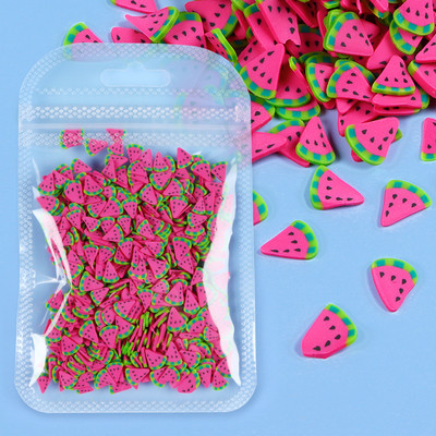 10g Gyümölcsszeletek Körömdíszítés Cseresznye Citrom Polimer Agyag Puha Kerámia Tervezés 3D Barkács Manikűr Köröm Kiegészítők Kellékek Alkatrészek
