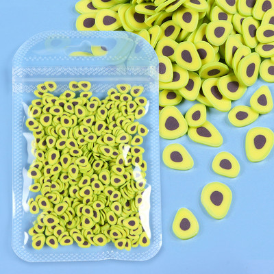 10g Gyümölcsszeletek Körömdíszítés Cseresznye Citrom Polimer Agyag Puha Kerámia Tervezés 3D Barkács Manikűr Köröm Kiegészítők Kellékek Alkatrészek