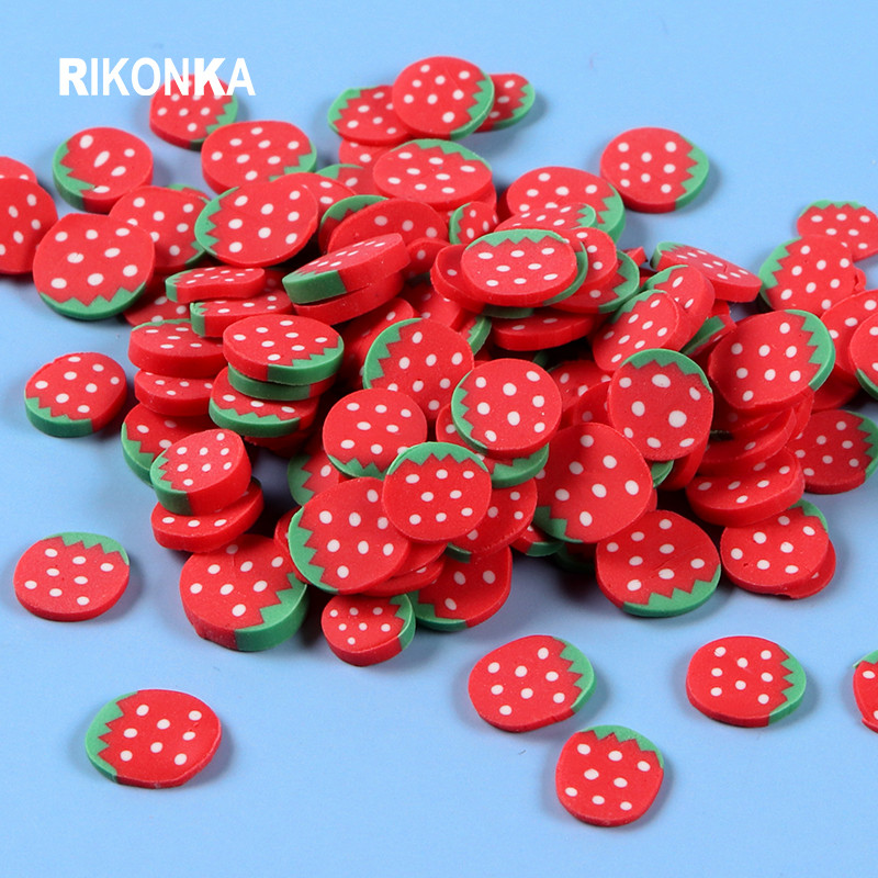 10g Gyümölcsszeletek Körömdíszítés Cseresznye Citrom Polimer Agyag Puha Kerámia Tervezés 3D Barkács Manikűr Köröm Kiegészítők Kellékek Alkatrészek