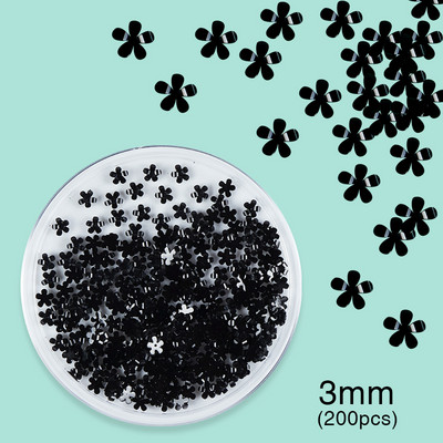 30 vnt AB skaidraus mažyčio apvalkalo plokščio dugno Kalnų krištolinio nagų dailės žavesio priedai 3D dervos akmens dalys, skirtos nagų dekoravimui „pasidaryk pats“