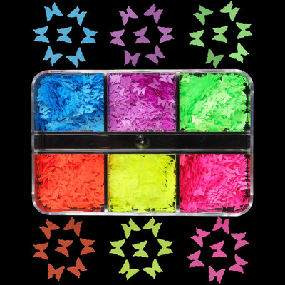 Set de accesorii pentru arta unghiilor cu paiete cu sclipici roz perlat 3D flake fluture floare manichiura farmece piese consumabile pentru unghii cu gel UV