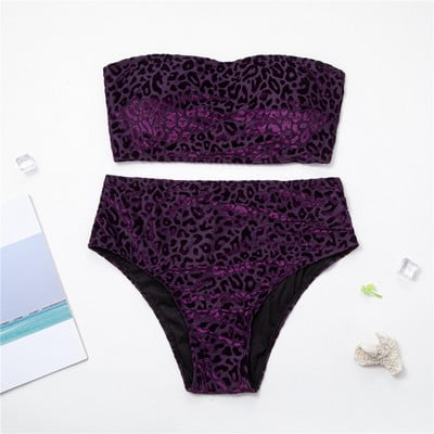 0XL - 4XL Új Leopard Bikini Plus Size Nagy méretű fürdőruha Női fürdőruha Női Kétrészes bikini szett fürdőruha V3977