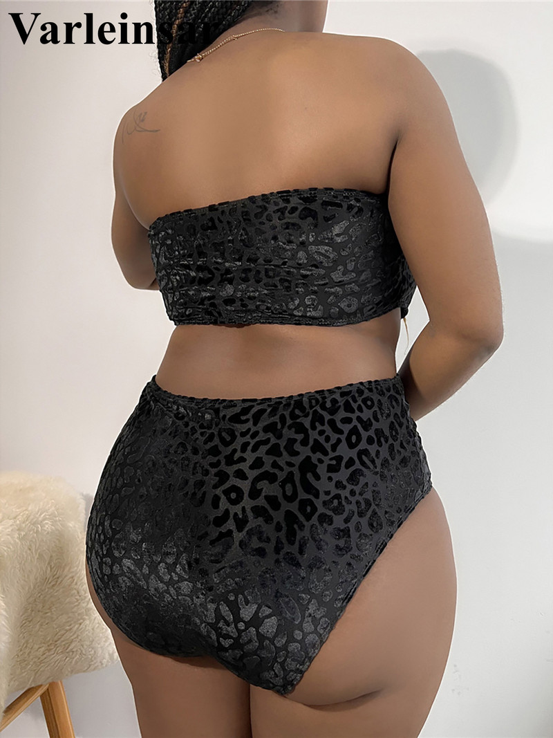 0XL - 4XL Új Leopard Bikini Plus Size Nagy méretű fürdőruha Női fürdőruha Női Kétrészes bikini szett fürdőruha V3977