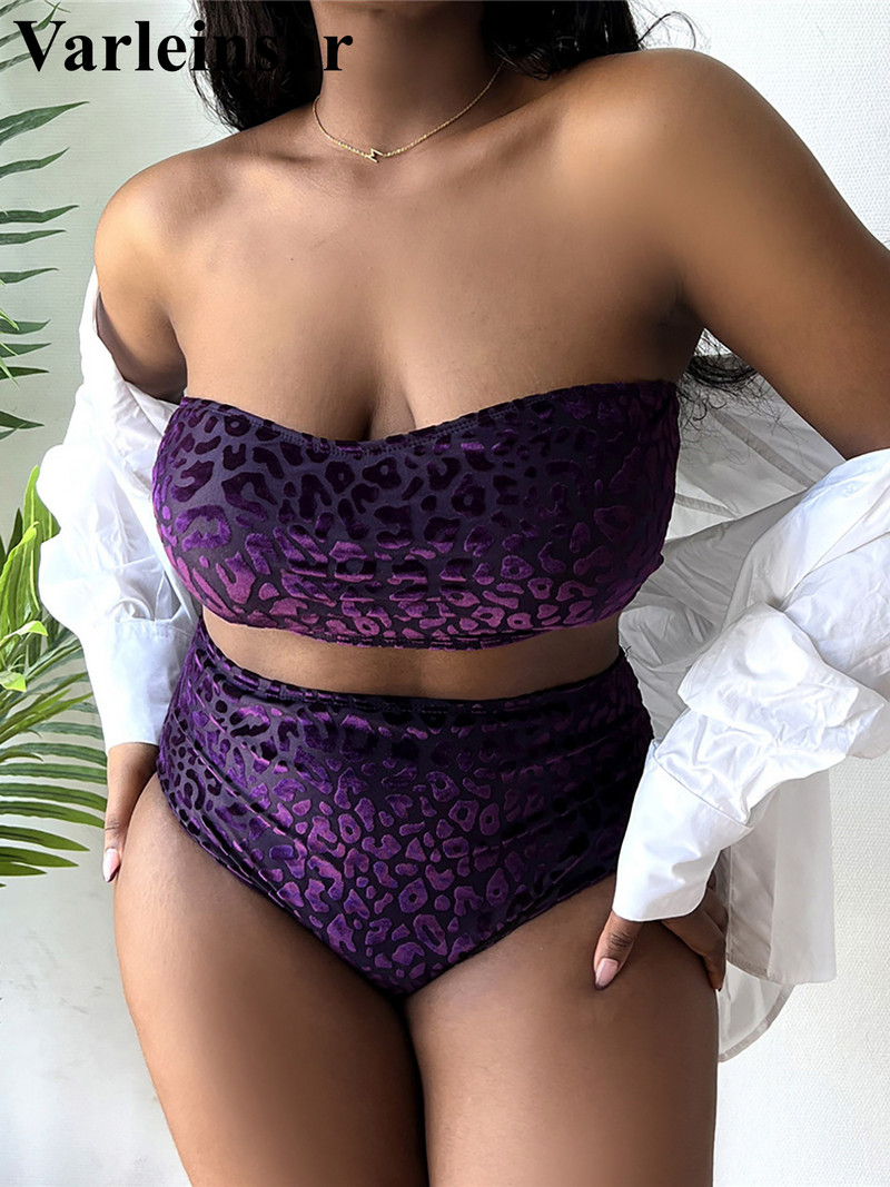 0XL - 4XL Új Leopard Bikini Plus Size Nagy méretű fürdőruha Női fürdőruha Női Kétrészes bikini szett fürdőruha V3977