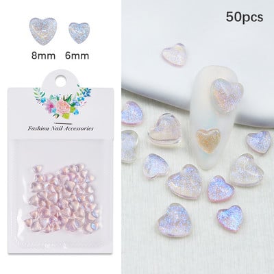 50db Rózsaszín csokornyakkendő körömbűvek Alkatrészek Aranyos Fehér Rövid Csomós Barkácsolás Koreai Manikűr Ékszerek 3D Körömdíszítések Kiegészítők