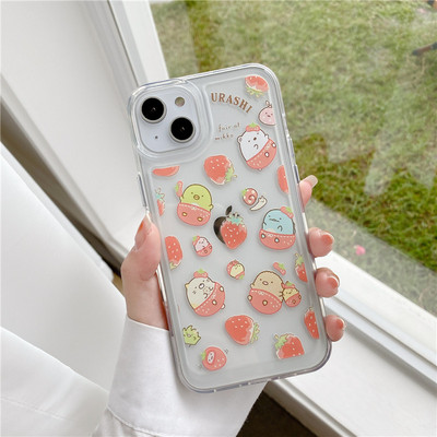 Χαριτωμένη θήκη Sumikko Gurashi Clear Phone Case για iPhone 14 14Pro Max 13 12 Pro 11 XR XS SE 8 7 Plus Cartoon Anime Αντικραδασμικό πίσω κάλυμμα