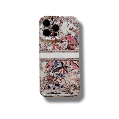 Калъф за телефон Jungle Flower Series за IphoneXsMax 11 12 13 14 Pro Max 14plus Естетичен дизайн Защитна обвивка против падане