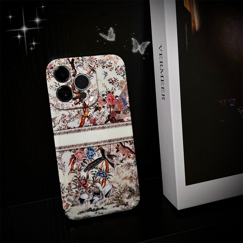 Θήκη τηλεφώνου σειράς λουλουδιών Jungle για IphoneXsMax 11 12 13 14 Pro Max 14plus Αισθητική σχεδίαση Προστατευτικό περίβλημα κατά της πτώσης