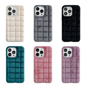 Husă pentru telefon mobil, cu pluș de iarnă, rezistentă la cădere, pentru Iphone11Promax 14Pro 14Promax 13pro 12Pro Max Design simplu anti-cădere