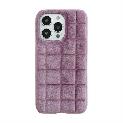 Husă pentru telefon mobil, cu pluș de iarnă, rezistentă la cădere, pentru Iphone11Promax 14Pro 14Promax 13pro 12Pro Max Design simplu anti-cădere