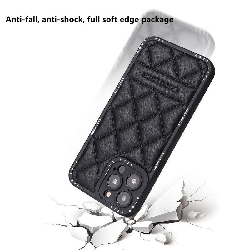 Θήκη Lambskin για Apple IPhone 11 14 Pro Max 13pro 12pro Xsmax Αντισεισμική Σχεδίαση Προστασίας Φακών Κάμερας Μαλακό Σκαμπό για 12