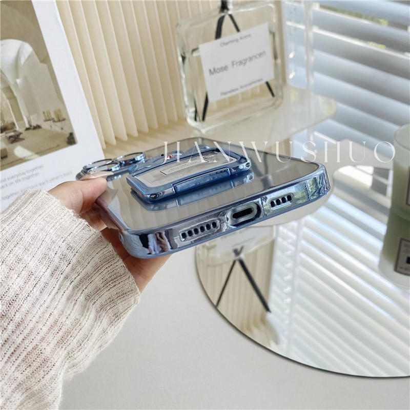 Husă pliabilă cu suport de parfum de lux cu nisip mișcător pentru iphone 13 12 11 14pro max x xr xs Capac protector pentru obiectivul camerei