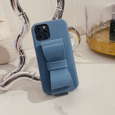 Za iPhone 13 torbica Luksuzni brend Bowknot Wristband Bracket kožna torbica Za iphone 13 11 12Pro 13Pro 11Pro X XR XS držač telefona