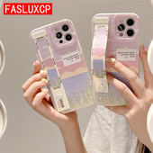 Пейзажна картина Camera Protect Силиконов калъф за държач за телефон за iPhone 13 Pro 12 11 XS Max X XR 7 8 Plus Луксозен капак за маншет