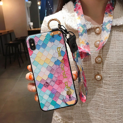 Υπέροχη θήκη για iphone 11 12 13 pro max 12mini SE 2020 7 8 plus X Xs max XR Μαλακό λουράκι TPU Θήκη θήκης τηλεφώνου coque cover funda