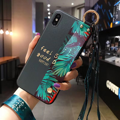 Υπέροχη θήκη για iphone 11 12 13 pro max 12mini SE 2020 7 8 plus X Xs max XR Μαλακό λουράκι TPU Θήκη θήκης τηλεφώνου coque cover funda