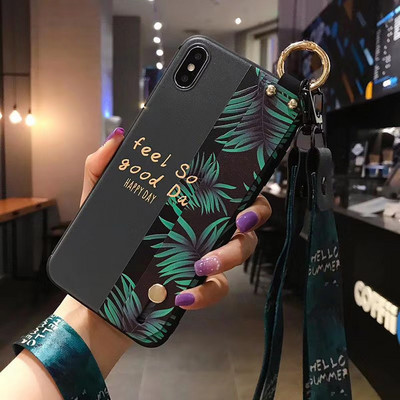 Υπέροχη θήκη για iphone 11 12 13 pro max 12mini SE 2020 7 8 plus X Xs max XR Μαλακό λουράκι TPU Θήκη θήκης τηλεφώνου coque cover funda