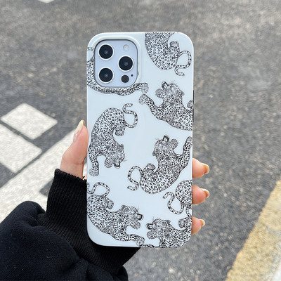 Θήκη για iphone 13 11 12 Pro Max XR X XS Max SE 2020 7 8 Plus Fashion Colorful Leopard Print Conch Shell Μαλακό κάλυμμα σιλικόνης