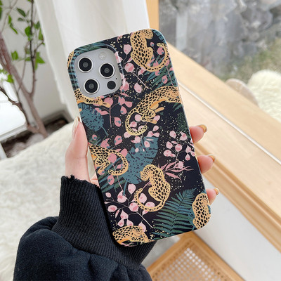 Θήκη για iphone 13 11 12 Pro Max XR X XS Max SE 2020 7 8 Plus Fashion Colorful Leopard Print Conch Shell Μαλακό κάλυμμα σιλικόνης