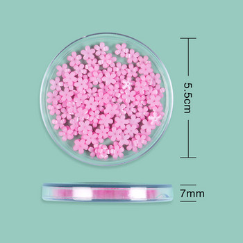 100/200 τεμ. Ακρυλικό χρώμα Nail Art Flowers Mix Size Bead Pearl Decortion DIY Design Nail Accesorios Αναλώσιμα μανικιούρ