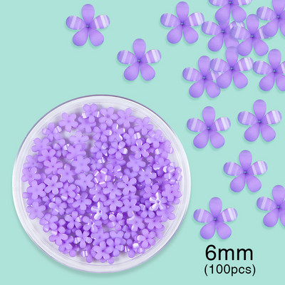 100/200 vnt akrilo spalvos nagų dailės gėlės mišraus dydžio kalnų krištolo karoliukų perlų dekoravimas „pasidaryk pats“ dizaino nagų aksesuarai manikiūro reikmenys